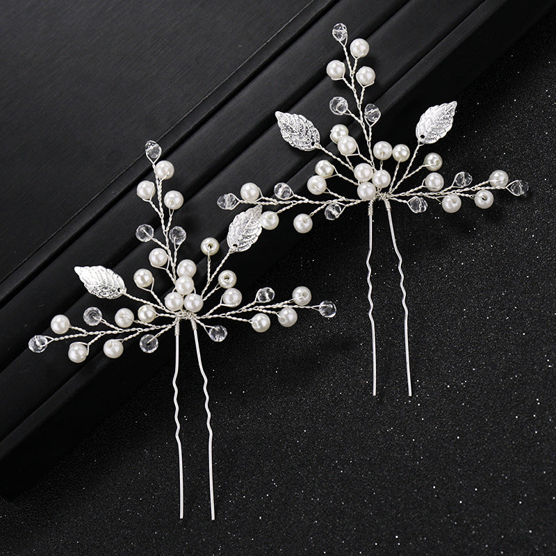 Bijoux de mariage simple épouse coiffure Pearl Strass épingle à cheveux Bijoux de mariage Accès