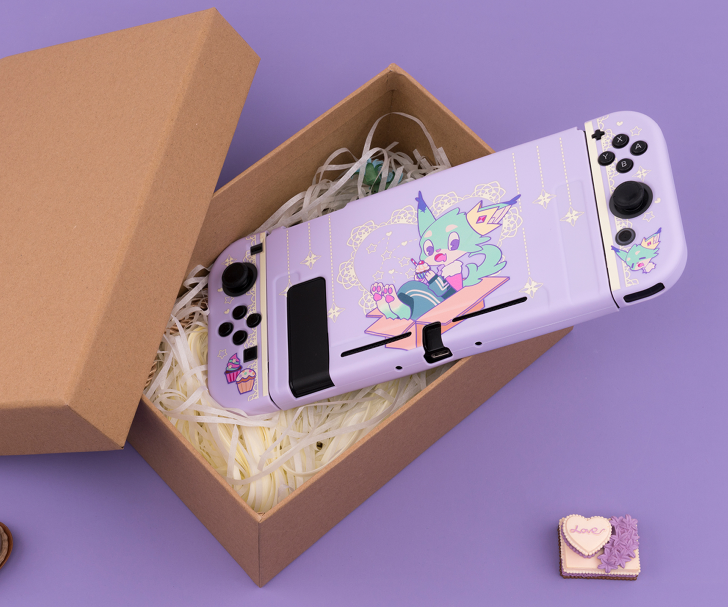 Protective Case Cover Box Soft Shell Anti-Drop Cute Cartoon Split Color Shell S