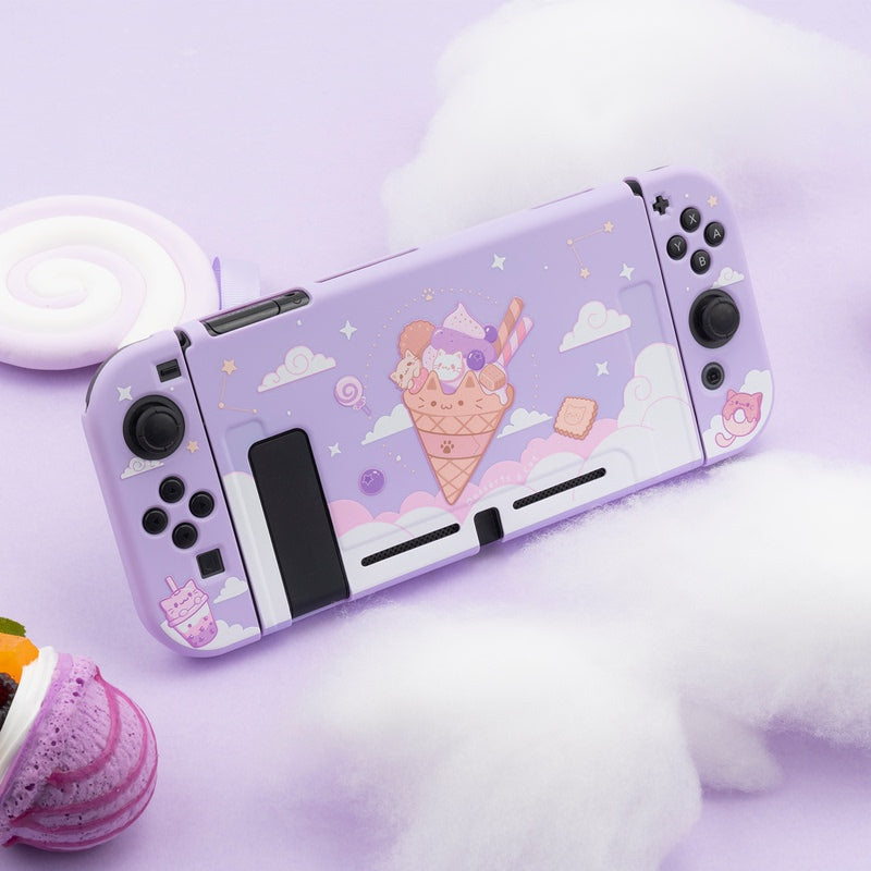 Protective Case Cover Box Soft Shell Anti-Drop Cute Cartoon Split Color Shell S