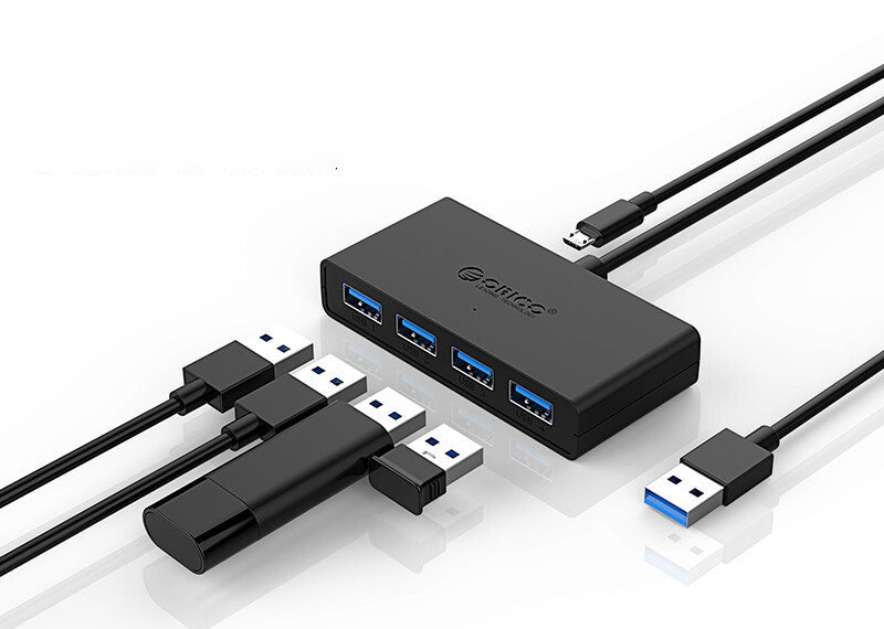 ORICO G11-H4 Ordinateur portable USB3.0 Hub HUB Extension câble avec port d'alimentation auxiliaire