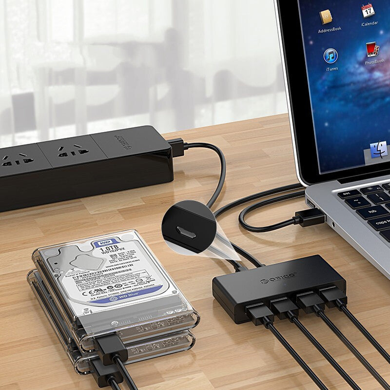 ORICO G11-H4 Ordinateur portable USB3.0 Hub HUB Extension câble avec port d'alimentation auxiliaire