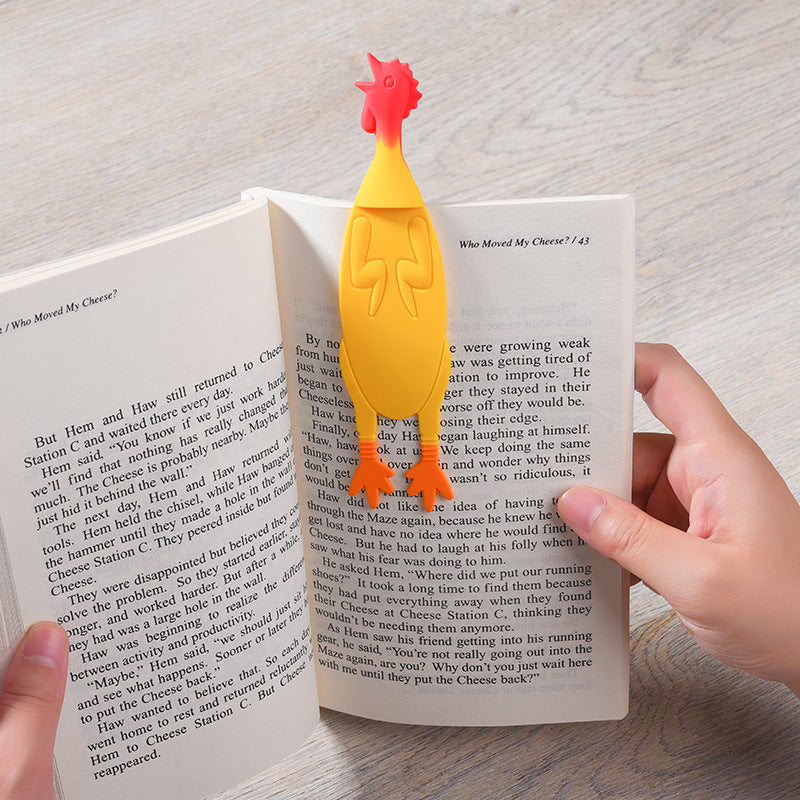 Creative Silicone criant Poulet Lecture Signet