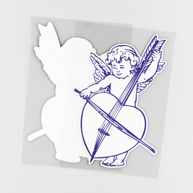 Christian Angel jouer le violoncelle extérieur Sticker décoration
