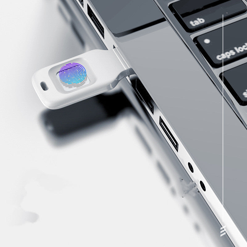 Entrée de l'empreinte digitale dans le disque U chiffré