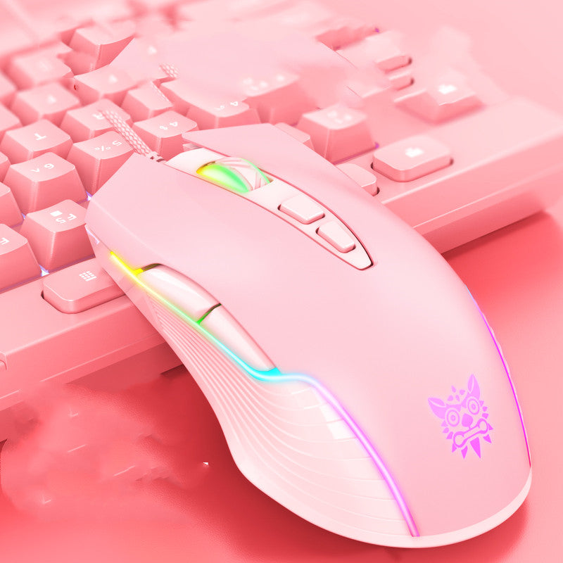 Jeu mécanique jeu filaire Mouse Streamer Notebook Home Desktop dédié