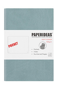 Carnet en cuir souple aA6 Journal Portable Petit Carnet Portable avec Numéro de page vierge Poc