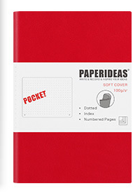 Carnet en cuir souple aA6 Journal Portable Petit Carnet Portable avec Numéro de page vierge Poc