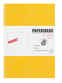 Carnet en cuir souple aA6 Journal Portable Petit Carnet Portable avec Numéro de page vierge Poc