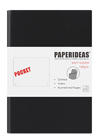Carnet en cuir souple aA6 Journal Portable Petit Carnet Portable avec Numéro de page vierge Poc