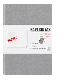 Carnet en cuir souple aA6 Journal Portable Petit Carnet Portable avec Numéro de page vierge Poc