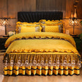 Dentelle Litjupe Vêtements de lit Matelas Couverture Couverture de lit Oreillers Maison Textiles