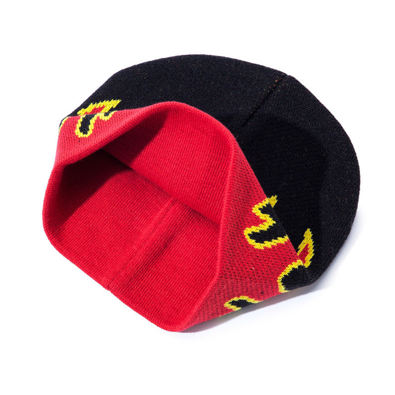 Mode simple chapeau de laine de flamme chaude