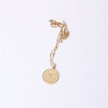 Douze 12 Constellation Collier de pièce Femme Double face pendentif de pièce d'or Trendy Net Rouge