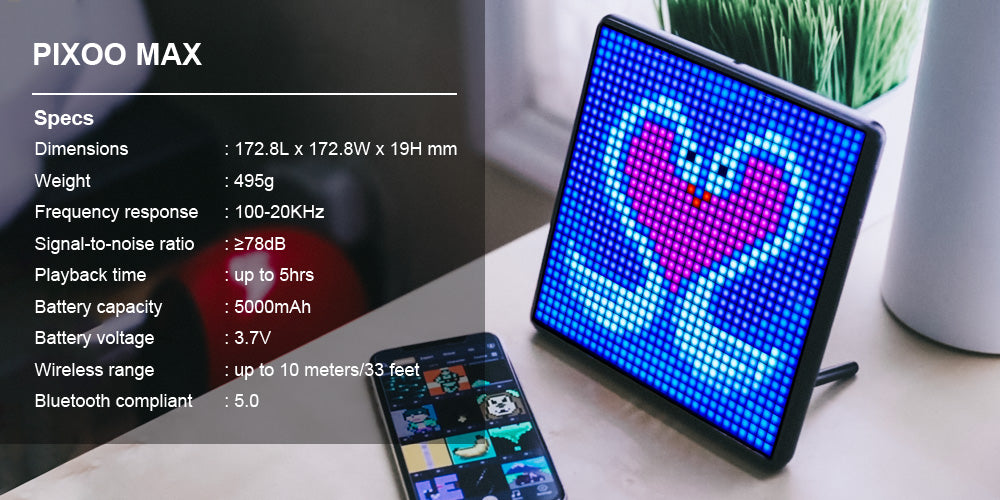 Pixel LED Light Pollution Écran Voiture Fenêtre Arrière Bureau Décoration Wall Photo Frame