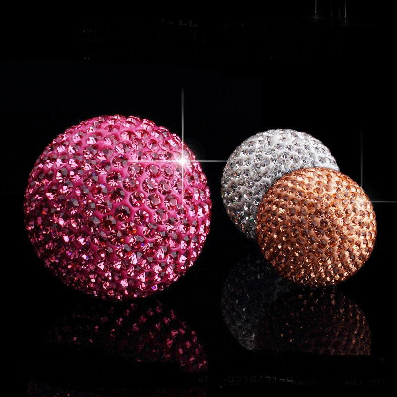Pendentif voiture avec Diamond Crystal Ball Décoration intérieure de voiture
