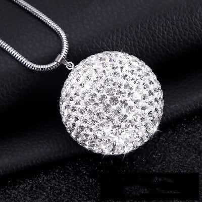 Pendentif voiture avec Diamond Crystal Ball Décoration intérieure de voiture