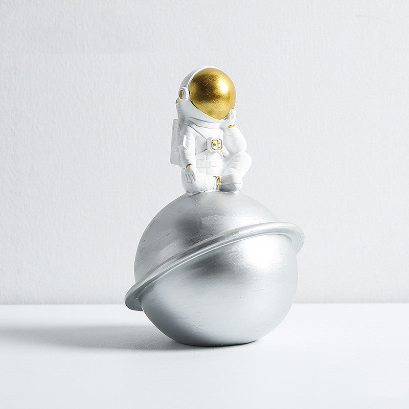 Astronaute créatif chambre pour enfants bibliothèque bureau astronaute horloge Trinket boy's bedroo