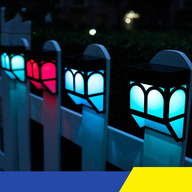 Lampe murale solaire Cour extérieure Accueil Jardin Fence Mur Balcon Jardin Villa Porte Post Crea