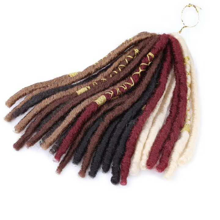 Soft Dread Locs Twist cheveux faux Locs Crochet tresses