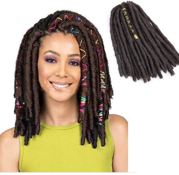Soft Dread Locs Twist cheveux faux Locs Crochet tresses