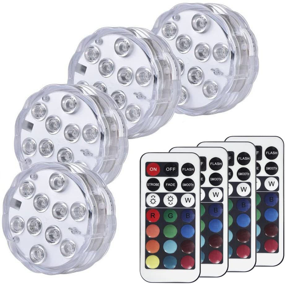 Décoration de jardin Piscine Imperméable 21 Bouton Télécommande Lumière de plongée