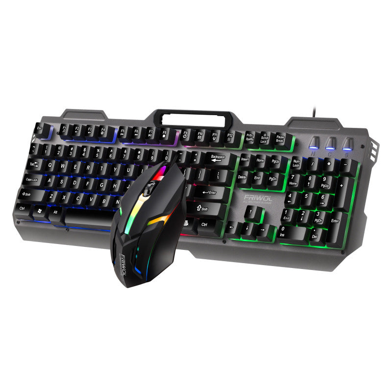 Amis Wolf KT600 Gaming clavier et jeu de souris Manipulateur Feel Bureau ordinateur métal Ga