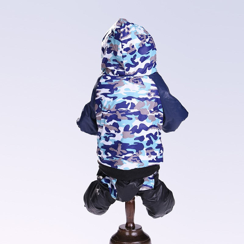 Vêtements pour animaux de compagnie Camouflage d'hiver d'automne Vêtements pour animaux de compagnie à capuchon
