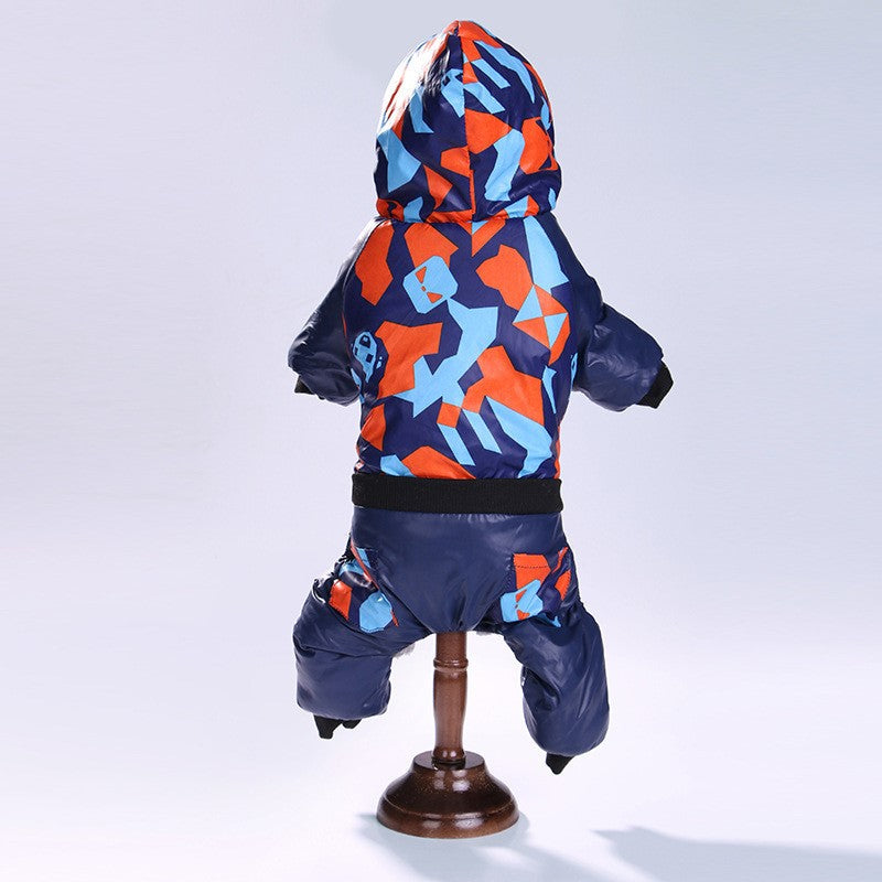 Vêtements pour animaux de compagnie Camouflage d'hiver d'automne Vêtements pour animaux de compagnie à capuchon