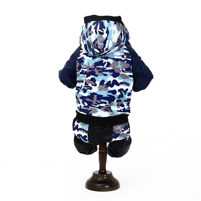 Vêtements pour animaux de compagnie Camouflage d'hiver d'automne Vêtements pour animaux de compagnie à capuchon