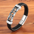 Bracelet tressé cuir