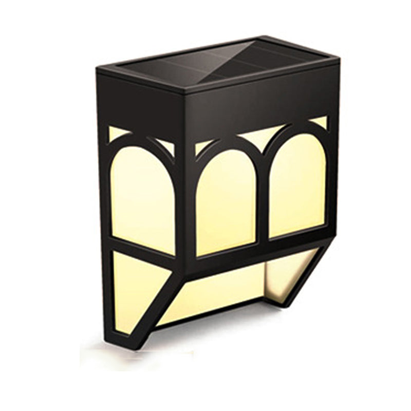 Lampe murale solaire Cour extérieure Accueil Jardin Fence Mur Balcon Jardin Villa Porte Post Crea