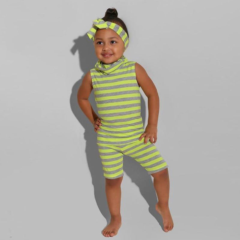 A192 Femme d'été Mode sans manches Imprimé Veste parent-enfant Suit Amazon Source Manufa