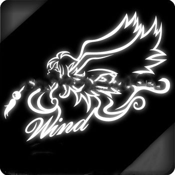 Stickers Reflective-Stickers Funny Cartoon-Homme Angel-Win Personnalité Pattern-Rear Reflect