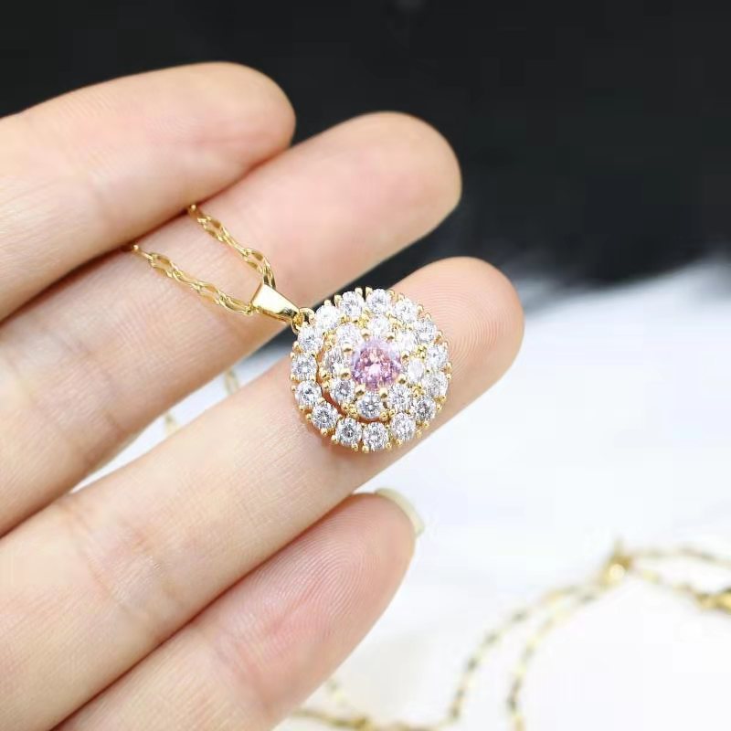 Pendentif diamant Clavicule courte chaîne Net Célébrité Mode