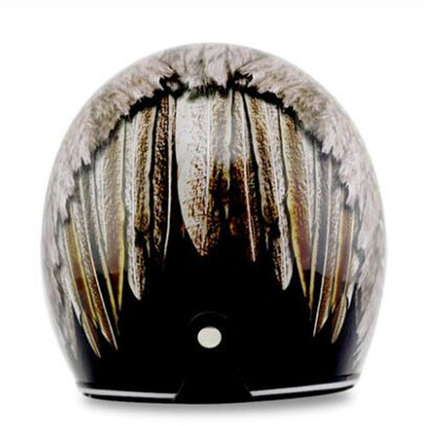Personnalité Pattern Demi Casque Rétro Casque Batterie Voiture électrique Casque Hommes et Femmes Dou