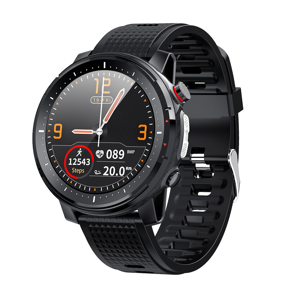 Smart Watch 360 Résolution LED lumière extérieure IP68 cadran personnalisé étanche
