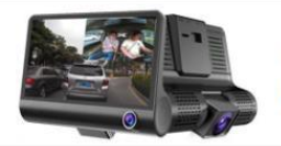 Voiture 360-Degree Panoramic Driving Recorder 4 pouces haute définition caché trois-Lens Trois-R