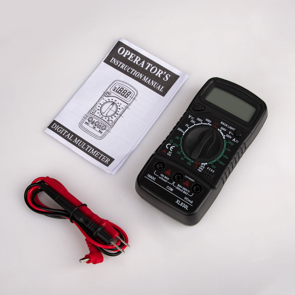 Commerce extérieur XL830L Multimètre Rouge XL830L Multimètre numérique portatif Multimètre universel