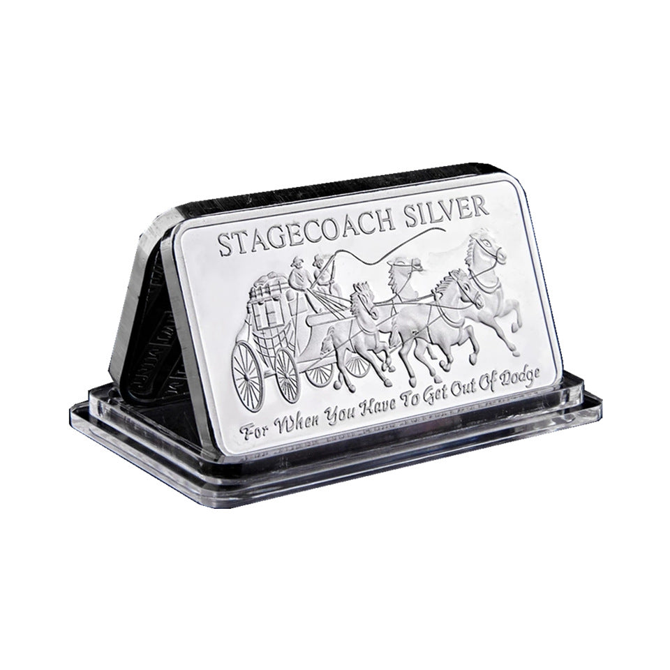 Région du Nord-Ouest Mint Territorial 999 Fine Stagecoach Ounce 999 Silver Divisible Bar