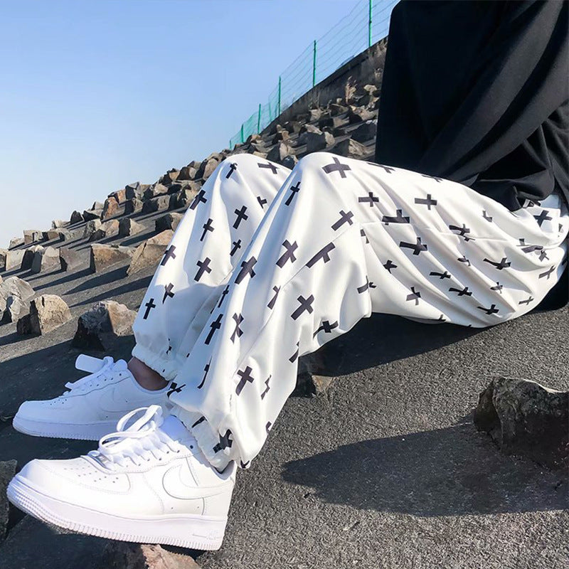 Pantalon Homme Printemps Chaussures Homme Pantalon casual Homme Style coréen tendance Nine-Poi