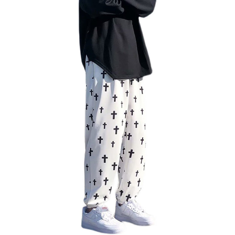Pantalon Homme Printemps Chaussures Homme Pantalon casual Homme Style coréen tendance Nine-Poi