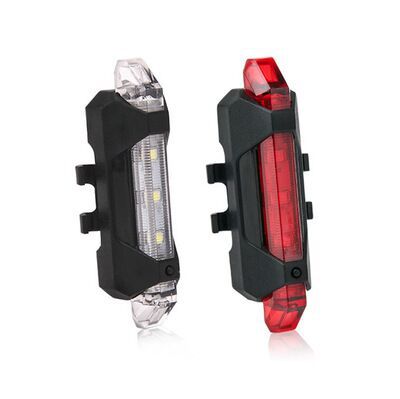 Vélo vélo léger USB LED Rechargeable Safety Set Mountain Cycle avant phare arrière Lam