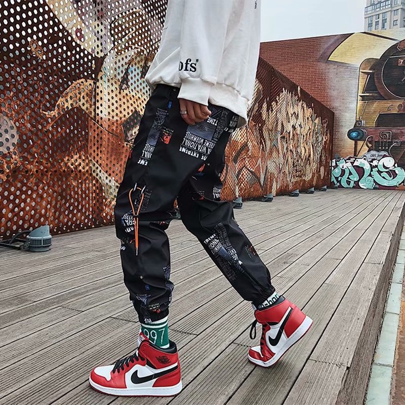 Pantalons taillés pour la campagne d'été Hip-Hop Instagram