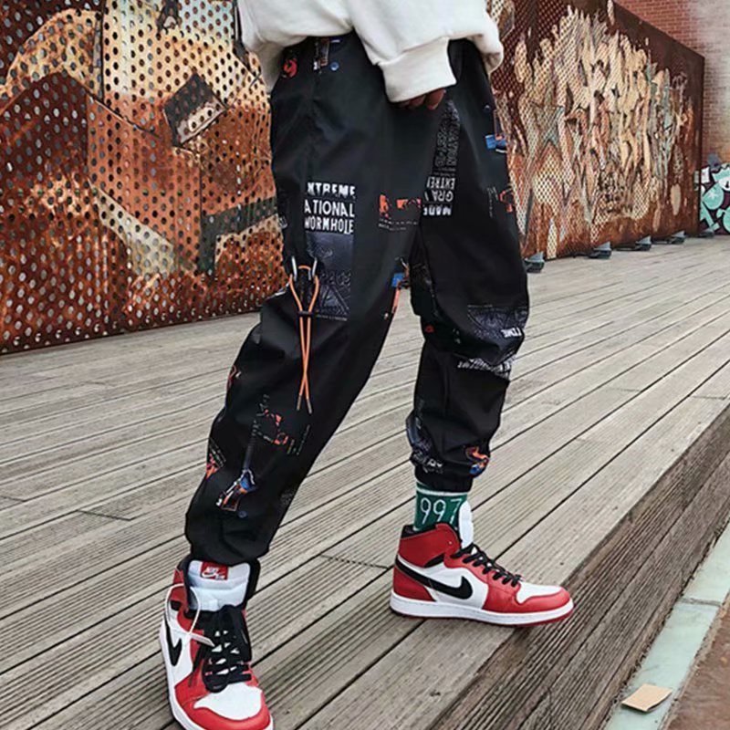 Pantalons taillés pour la campagne d'été Hip-Hop Instagram