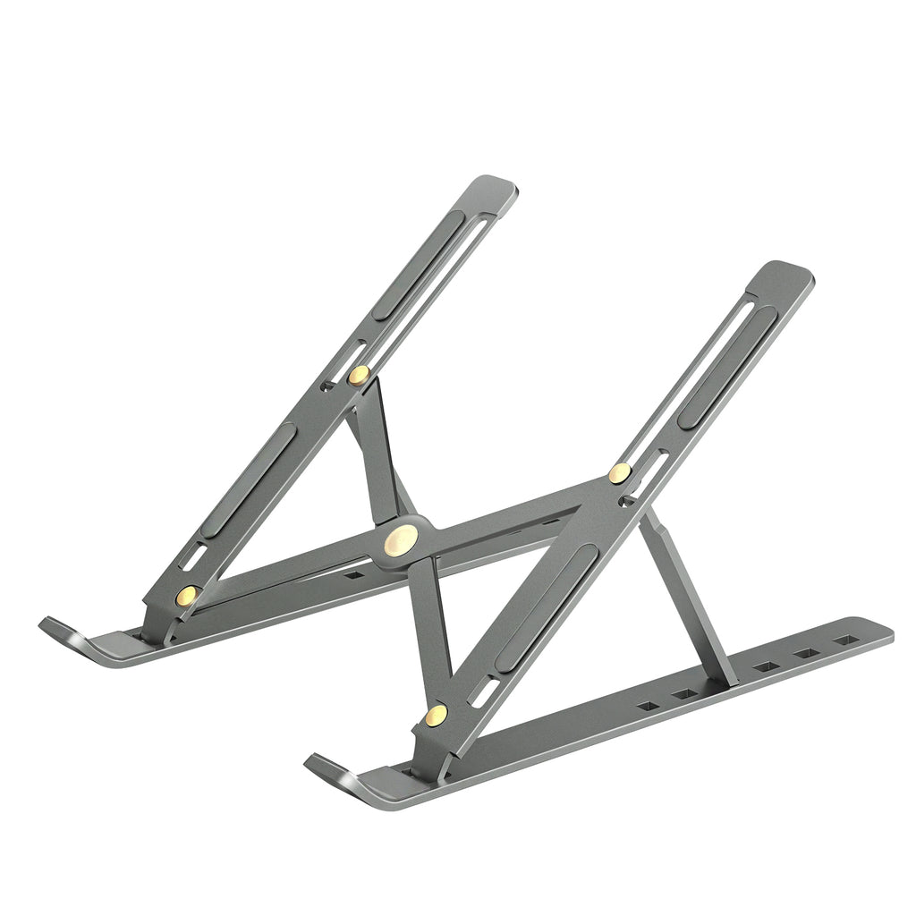 Ordinateur portable en alliage d'aluminium Bureau de rehaussement Support de chaleur Dissipation pliante Storag portable