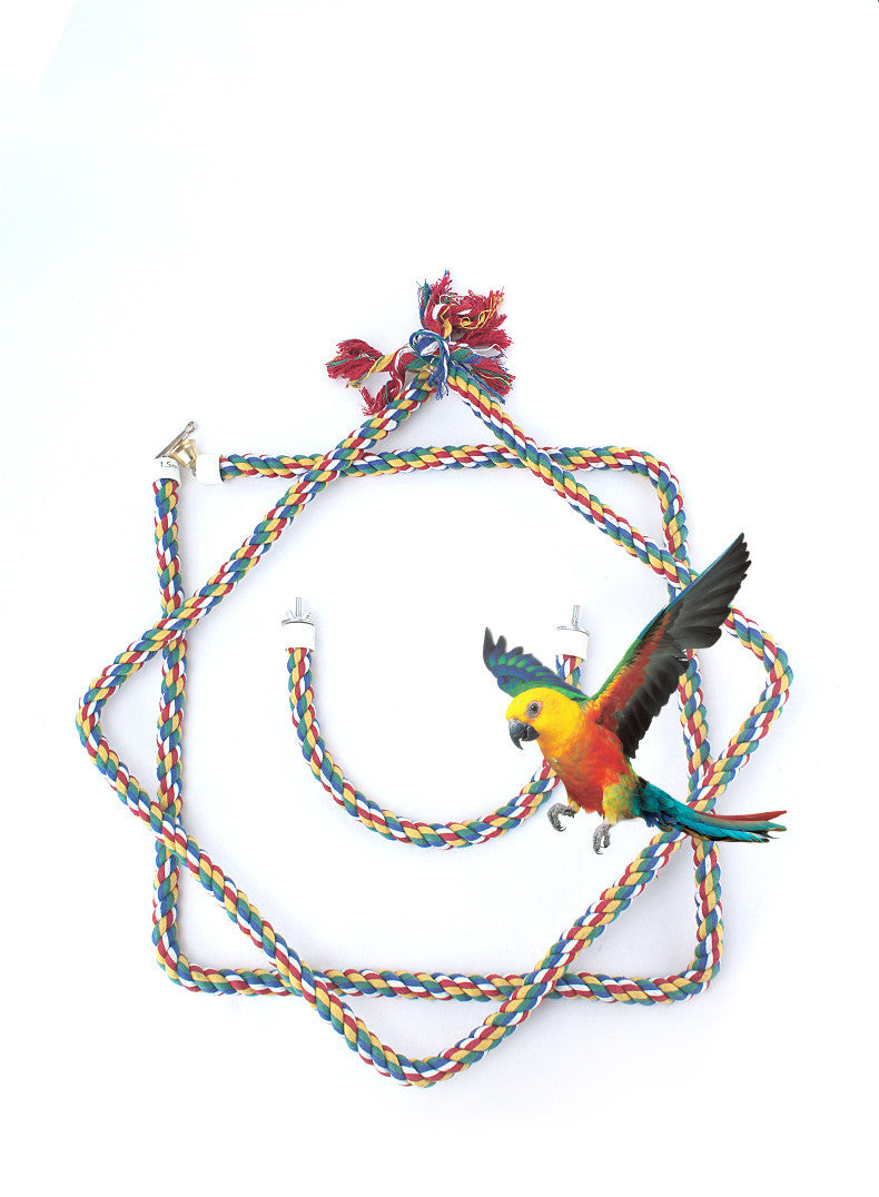 Perroquet Standing Pole Escalade Rope Standing Stick Ladder Birdcage Accessoires