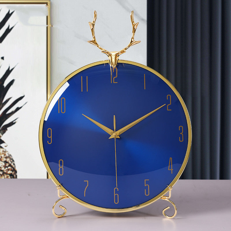 Modern Minimalist Salon Bureau Décoration Ornements Agate Créative Mute Horloge