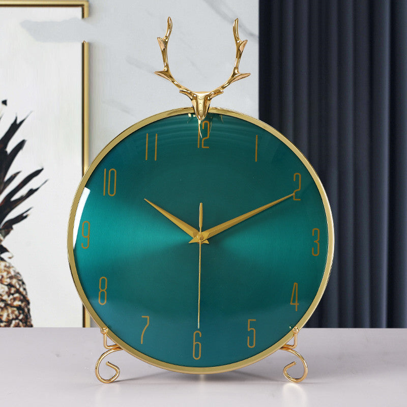 Modern Minimalist Salon Bureau Décoration Ornements Agate Créative Mute Horloge