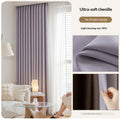 Rideaux en nylon entièrement noirté pour un look haut de gamme dans la chambre