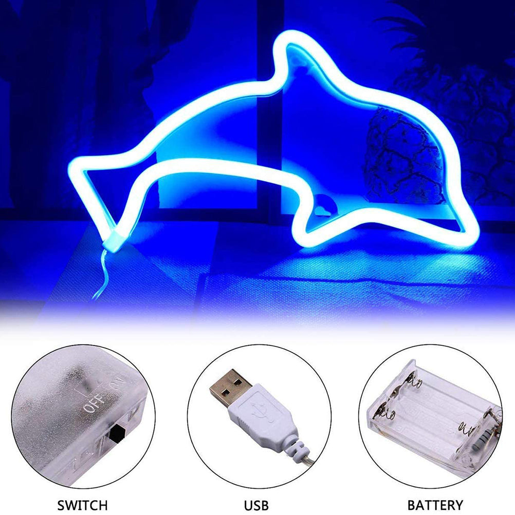 AliExpress LED néon lumières chambre décoration Moon néon lumières USB batterie double-Purpos